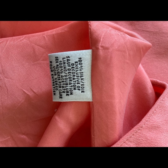 Silk dress Talbots, size 16 - Picture 4 of 5